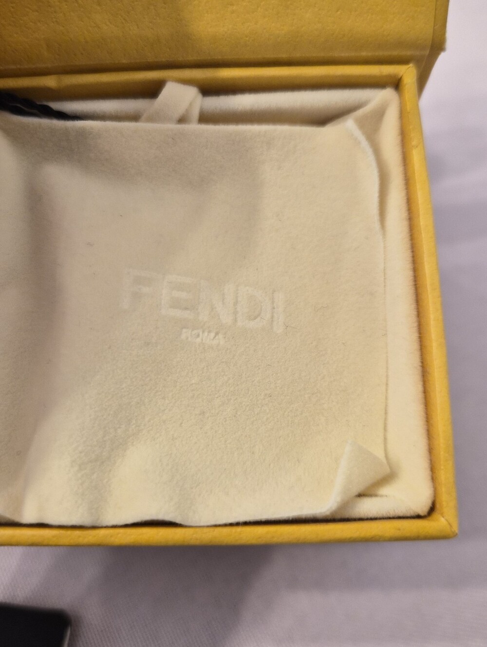 Fendi FF Logo Gold-Tone Stud Earrings - Picture 7 of 8